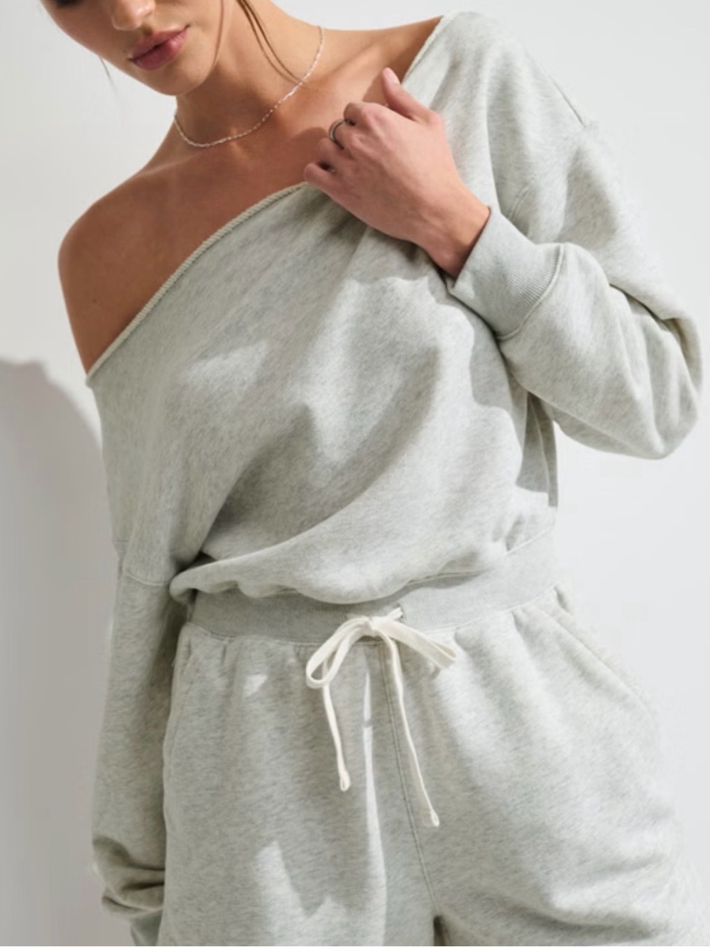 A&F YPB Romper Gray